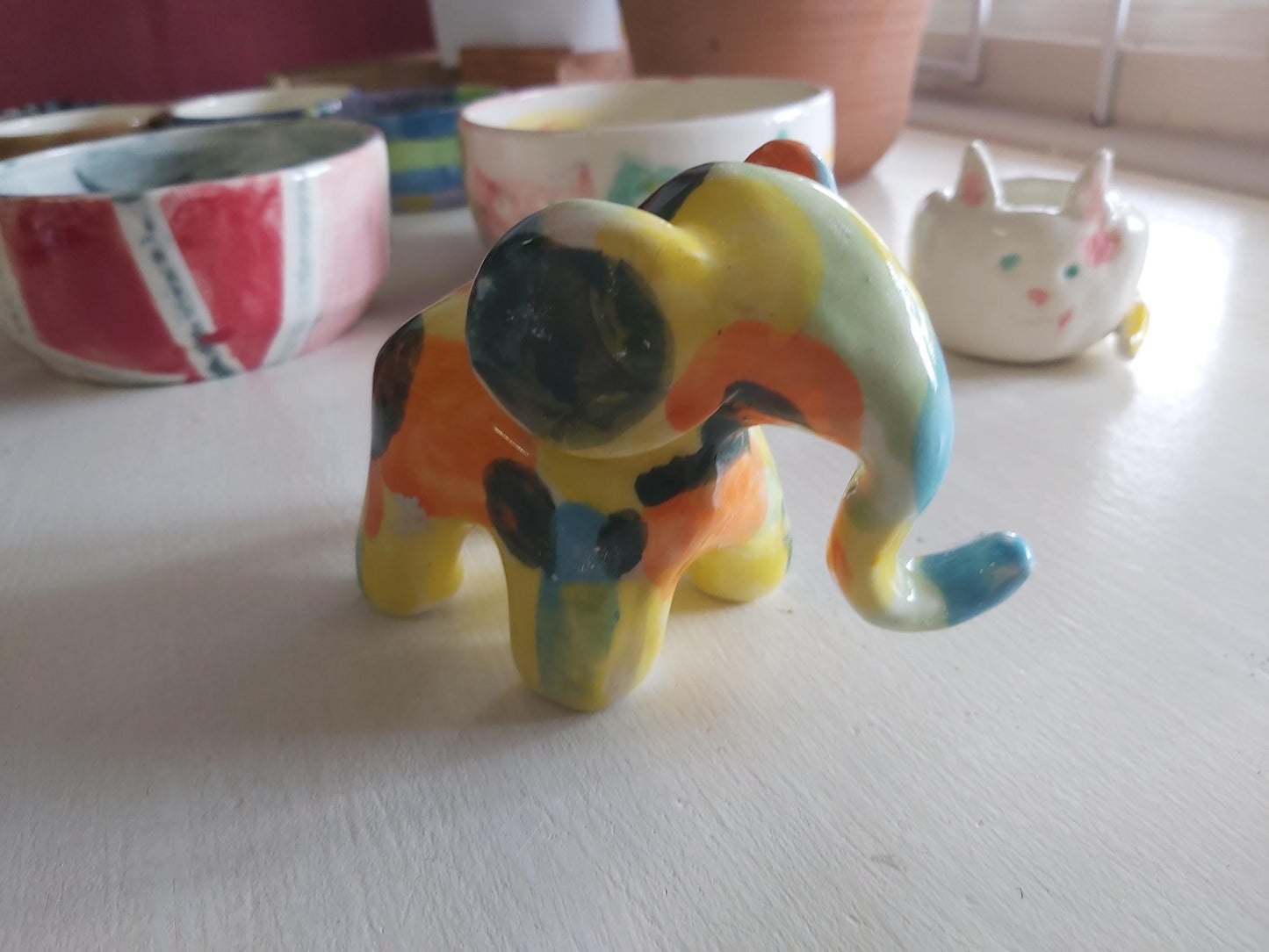Clay pottery Elephant template - Digital download
