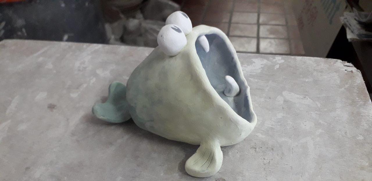 DIY clay fish trinket dish - Digital download