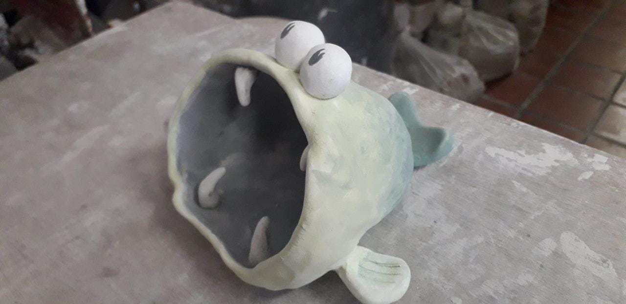 DIY clay fish trinket dish - Digital download