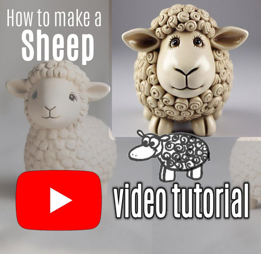 How to make a Sheep - Pottery DIY Digital download