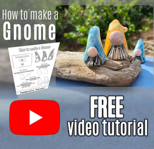 DIY clay gnome template - Digital download