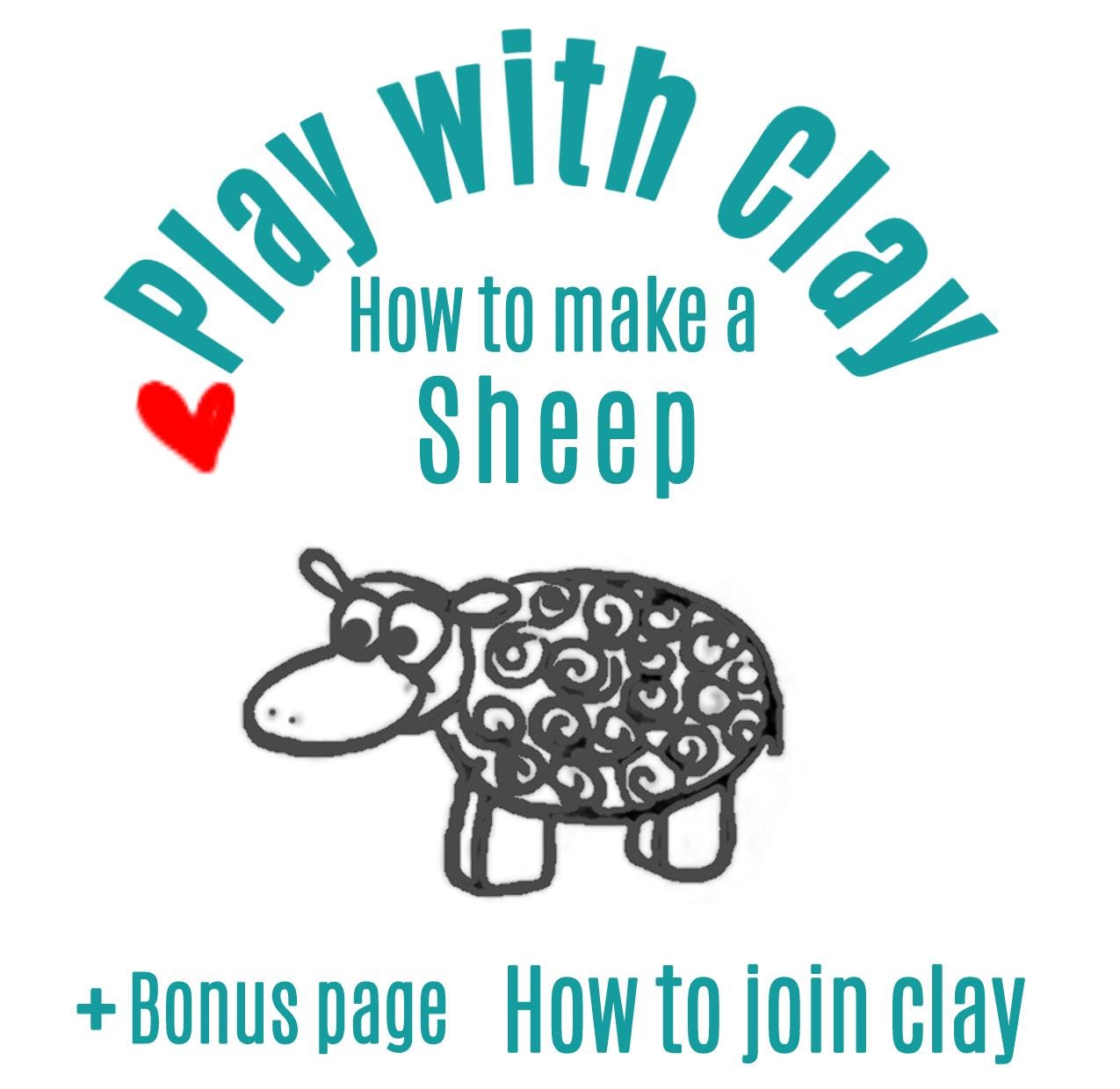 How to make a Sheep - Pottery DIY Digital download