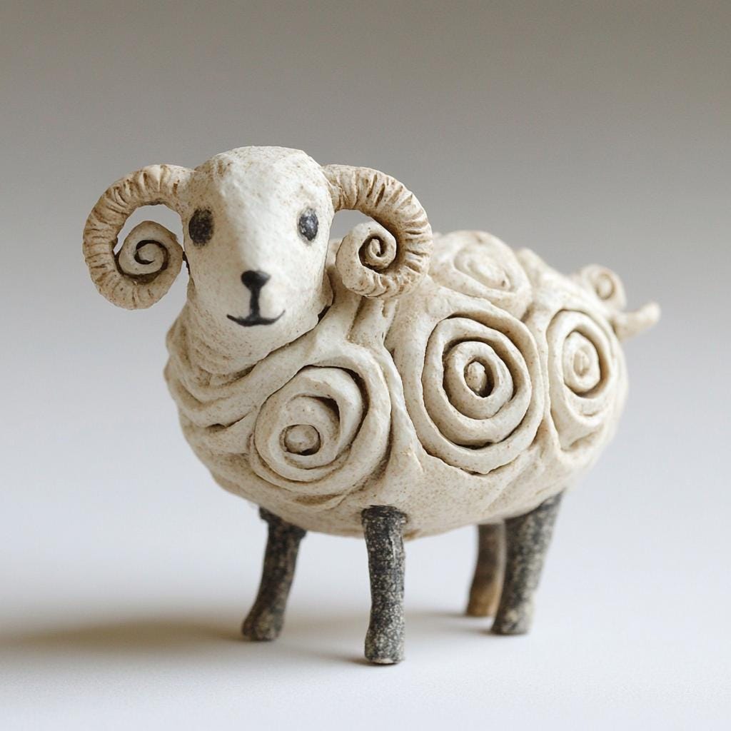 How to make a Sheep - Pottery DIY Digital download