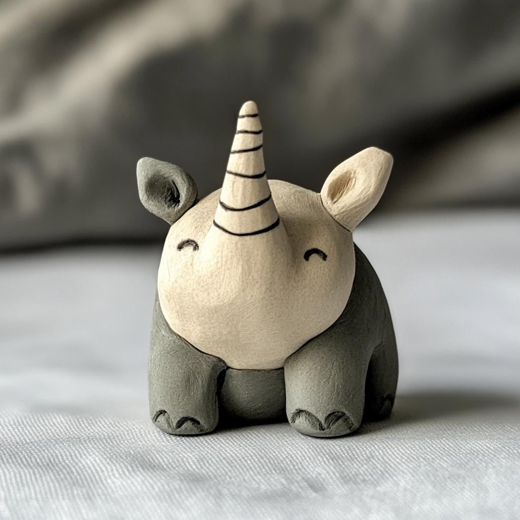How to make a Rhino - Pottery DIY Digital download