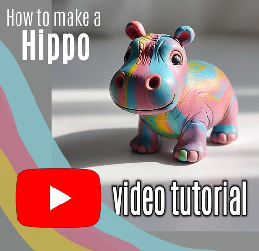 Clay pottery Hippo - Digital download